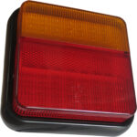 Feu arrière remorque carré 4 fonctions LED