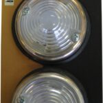 Paire de feux de position Blanc 70mm