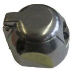 Prise femelle 7 plots metal chrome